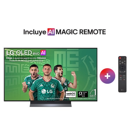 Vista frontal de Pantalla 48 pulgadas LG OLED evo AI C6 4K SMART TV webOS 2026 OLED48C6PSA